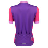 Women's club cycling jersey - purple solid - back Women's club cycling jersey - purple solid - back