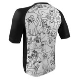 Men's I Love Dogs Cycling Jersey - Off Back