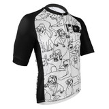 Men's I Love Dogs Cycling Jersey - Off Front