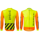 Men's High Visibility Sun Protection Jersey Front and Back Men's High Visibility Sun Protection Jersey Front and Back