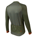 Men's Evergreen Wind Armor Fleece Long Sleeve Jersey Off Back
