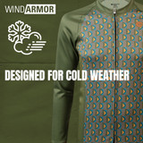 Men's Evergreen Wind Armor Fleece Long Sleeve Jersey Details