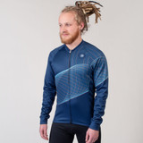 Men's Spirograph Wind Armor Cycling Jersey Model Front
