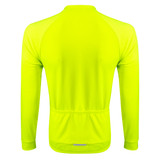 Men's Swift Safety Yellow Long Sleeve Jersey Back