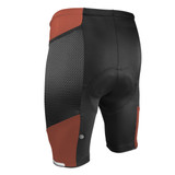 Picante Orange Gel Touring Padded Cycling Short Off Back View