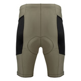 Olive Gel Touring Padded Cycling Short Back View