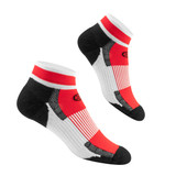 Coolmax Cycling Socks | 1" Low Rise | Made in USA red top 