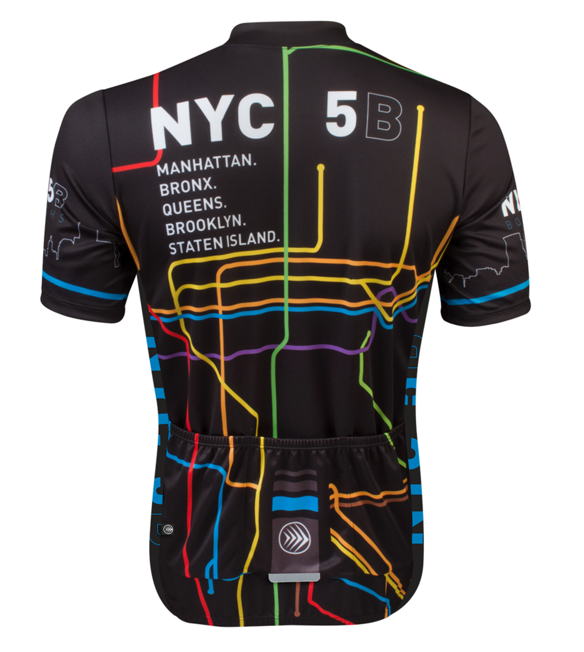 Aero Tech Sprint Jersey - 5 Boro - New York Subway Theme Cycling Jersey