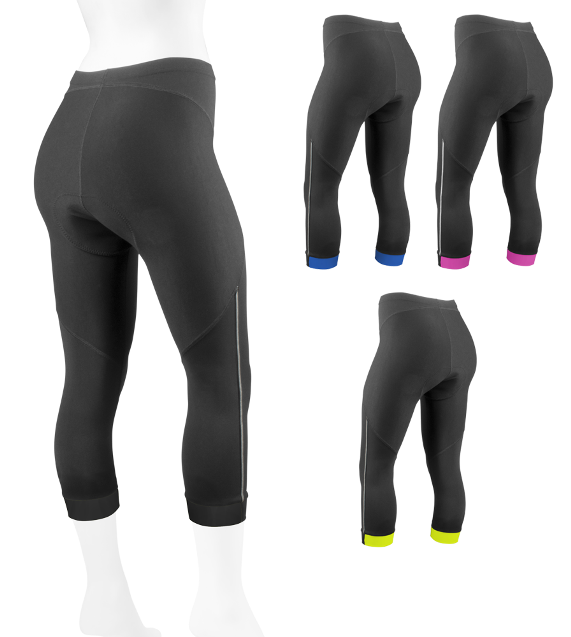 Womens Winter Cycling Pants Padded Bike Thermal Tights Fleece Lined  Leggings Water Resistant Cold Weather Gel Pockets Purple M