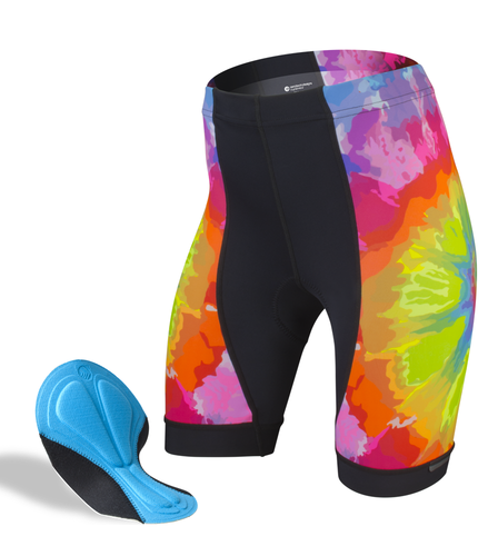 colorful bike shorts