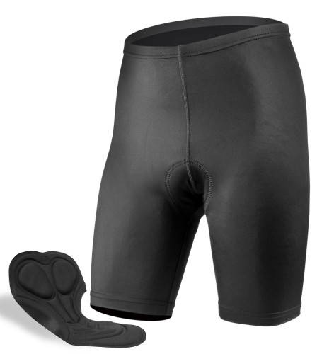 Big Man Plus Size Clydesdale Black Padded Bike Shorts Made in USA