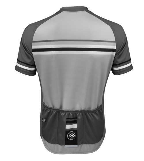gray cycling jersey