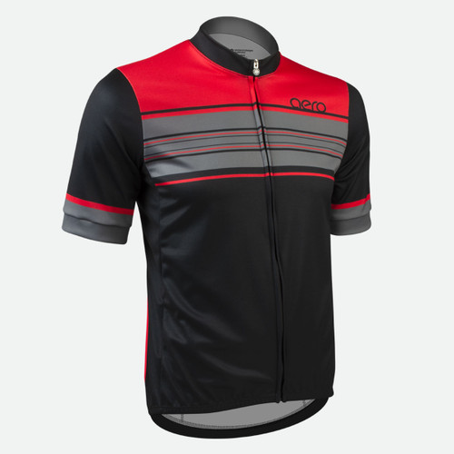 Red Momentum Classic Cycling Jersey|red|primary