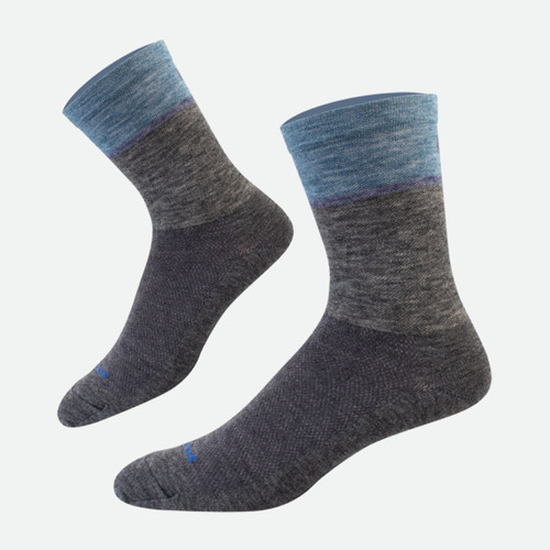 Blue Venture Merino Wool Cycling Socks|blue|primary
