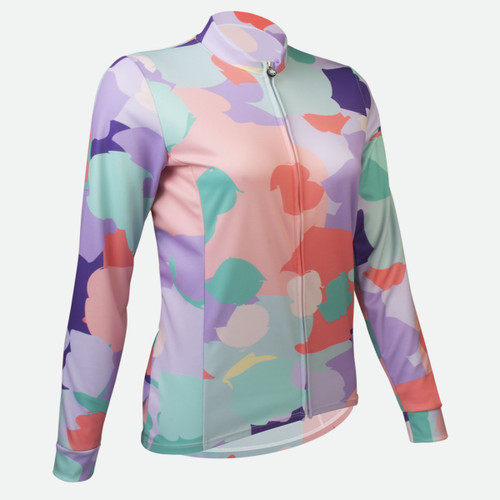 Women's Lightweight Pastel Empress Cycling Jersey Off Front View Women's Lightweight Pastel Empress Cycling Jersey Off Front View