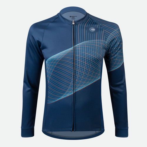 Men's Spirograph Wind Armor Cycling Jersey Front