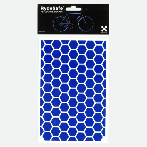 RydeSafe Reflective Blue Sticker Grey