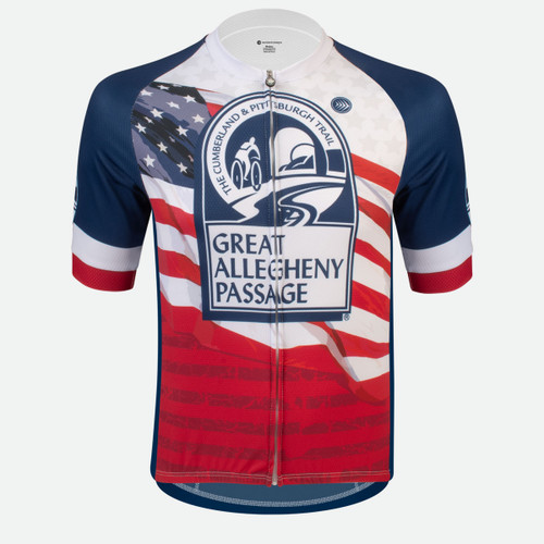 Great Allegheny Passage Trail Jersey | Patriotic - Icon