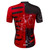 Tall Men's Sprint Jersey Expressions Red Cycling Jersey Back View