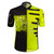 Tall Men's Sprint Jersey Expressions Safety Yellow Cycling Jersey Front View
