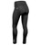 Women's Black Compression Long Distance Century Padded Cycling Tights Back View