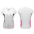Women's Luna Athletic Tee Pink Front and Back View