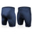 Men's USA Classic Navy Blue Compression Spandex Workout Shorts Front and Back View