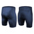 Men's USA Classic Navy Blue Compression Spandex Workout Shorts Front and Back View