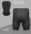 Men's Black P Petite Padded Bike Shorts Back Features