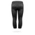 Women's Black Spandex Padded Cycling Capris Back View