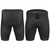 Black Triathlon Shorts for men Front and Back View