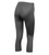 Women's Spandex Exercise and Fitness Workout and Biking Capri Black Back