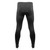 Black Stretch Fleece Cold Weather Padded Cycling Tights for Men Back View