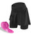 Women's Cycling Skort in Black with Chamois Pad