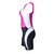 Women's Triathlon Competition Skin Suit Black and pink side