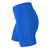 Women's Workout Fitness Royal Blue Spandex Shorts Side View