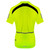 Men's Elite High Visibility Cycling Jersey Safety Yellow Back View