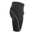 Big Men's Clydesdale Charcoal and Black Padded Cycling Short Side View