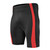Men's Classic Padded Bike Shorts Red Front View