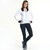 Women's Classic Padded Spandex Cycling Tights on model
