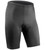 Black Big Size Classic Padded Bike Shorts Front View