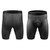 Men's Support Liner Short Black and Ruby Chamois Pad Front and Back View