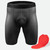 Men's Support Liner Short Black and Ruby Chamois Pad