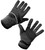 Black Windproof Full Finger Thermal Cycling Gloves