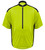 Hi-Vis Yellow Big Men's Bike Jersey Front View|safety yellow|primary