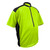 Hi-Vis Yellow Big Men's Bike Jersey Off Front View