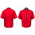 Red Big Men's Bike Jersey Front and Back View