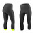 Women's Safety Yellow Thrive Padded Cycling Capri front and back 