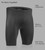 Men's Pro Compression Shorts Unpadded Front Features
