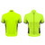 Aero Tech Elite Recumbent Bicycle Jersey in Safety Yellow Front and Back